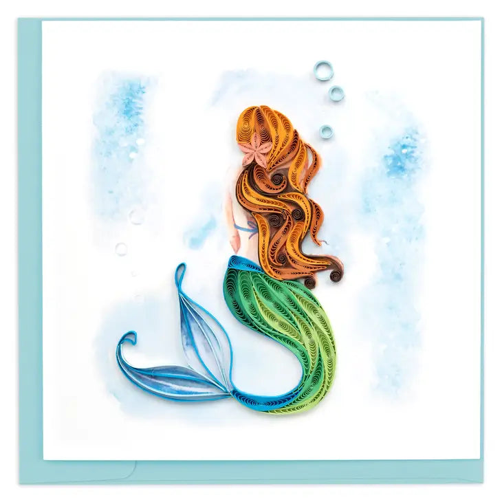 Quilling Card- Mermaid