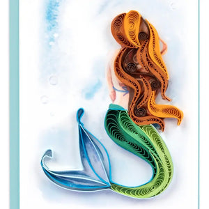 Mini Quilling Card- Mermaid