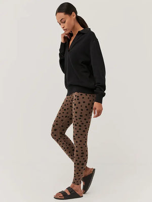 Women's Purefit Leggings- Husk Cheetah
