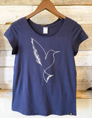 Hummingbird T-Shirt- Navy