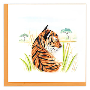 Quilling Card- Bengal Tiger