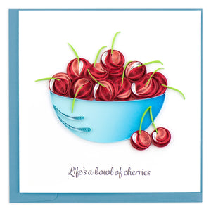 Quilling Card- Cherries